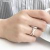 925 Sterling Silver Knotted Minimalist Ring - Cold Aesthetic, Personalized and Fashionable.