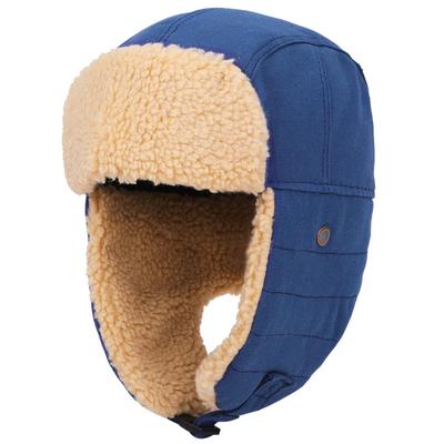 [lapset] Fluffy Pilot Flight Cap, Winter Flight Cap, Cold Weather Protection, Men's and Women's, 4 Colors, Blue