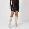 INS Autumn/Winter Women's A-line Slimming PU Leather Skirt