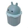 Mini Trash Can, Cute Desktop Wastebasket, With Lid, Office, Kids Room Yellow Rabbit