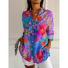 Women's Floral Printed Long Sleeve Shirt Summer Fashion Button Casual Women's High-quality Fabrics For Daily Wear