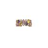 Rainbow Zircon Open Ring: Colorful Retro Alloy Finger Ring