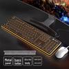 Langtu Silent Wired Mechanical Keyboard and Mouse Set for Office Use - Men & Women