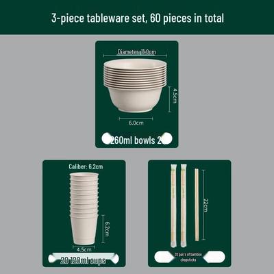 ZISIZ Disposable Aluminum Foil Tableware Set