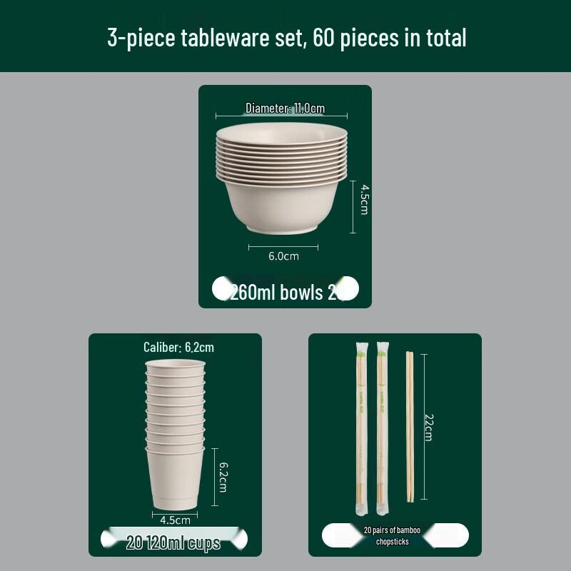 

ZISIZ Disposable Aluminum Foil Tableware Set