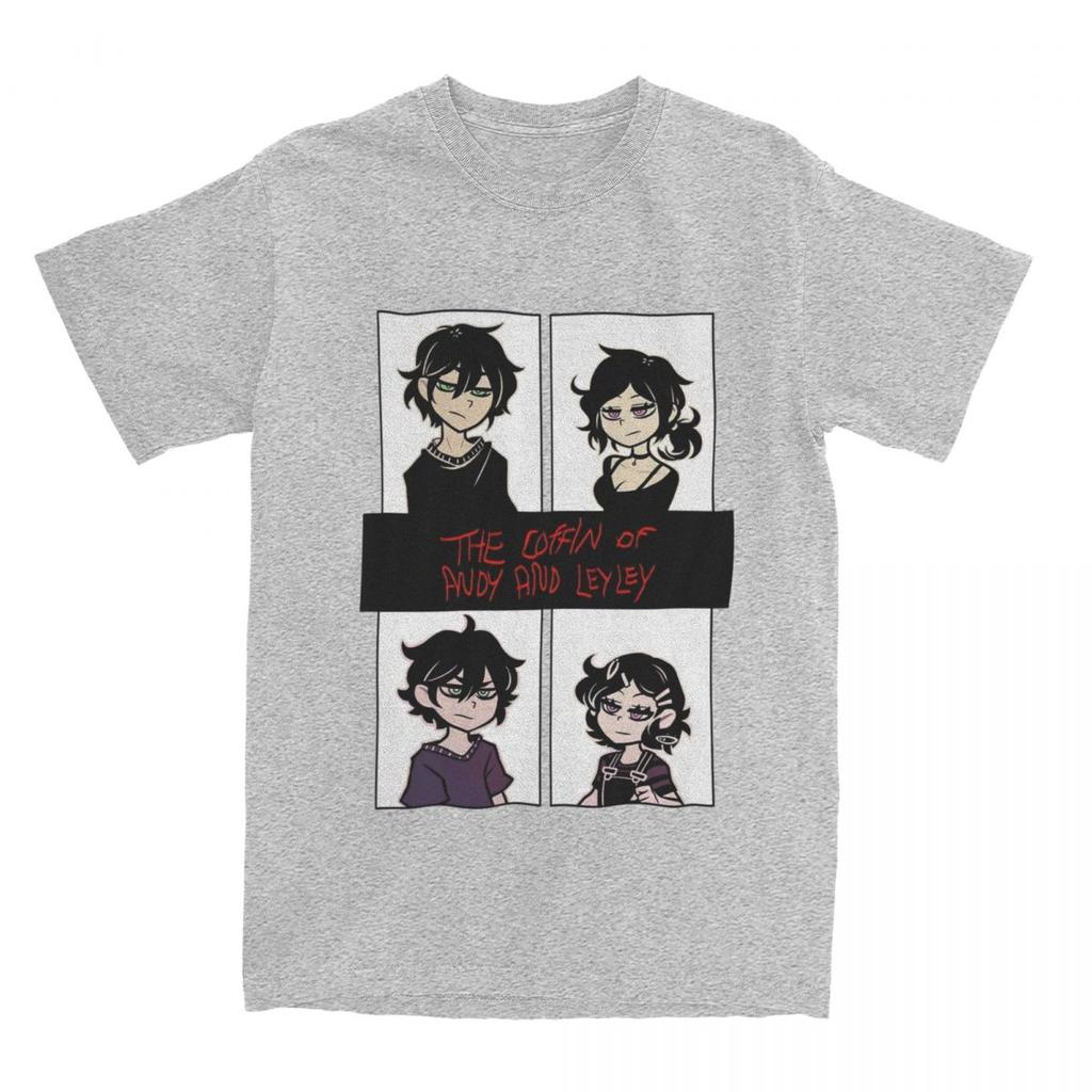 The Coffin Of Andy And Leyley Frown T-shirts för Män Kvinnor Spel Fantastiska 100% Bomull T-shirts Rund Hals Kort Ärm Grafiska Kläder