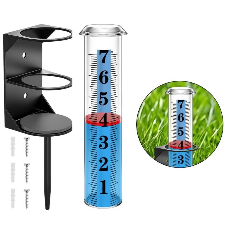 Durability Outdoor Rain Gauge with Easy Install Feature for Quick Setups In Garden or Yard Environment