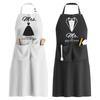 Król Królowa Pan Pani Nadruk Literowy Para Fartuch Kuchenny Wodoodporny Na Rocznicę, Ślub, Zaręczyny, Prezent Świąteczny