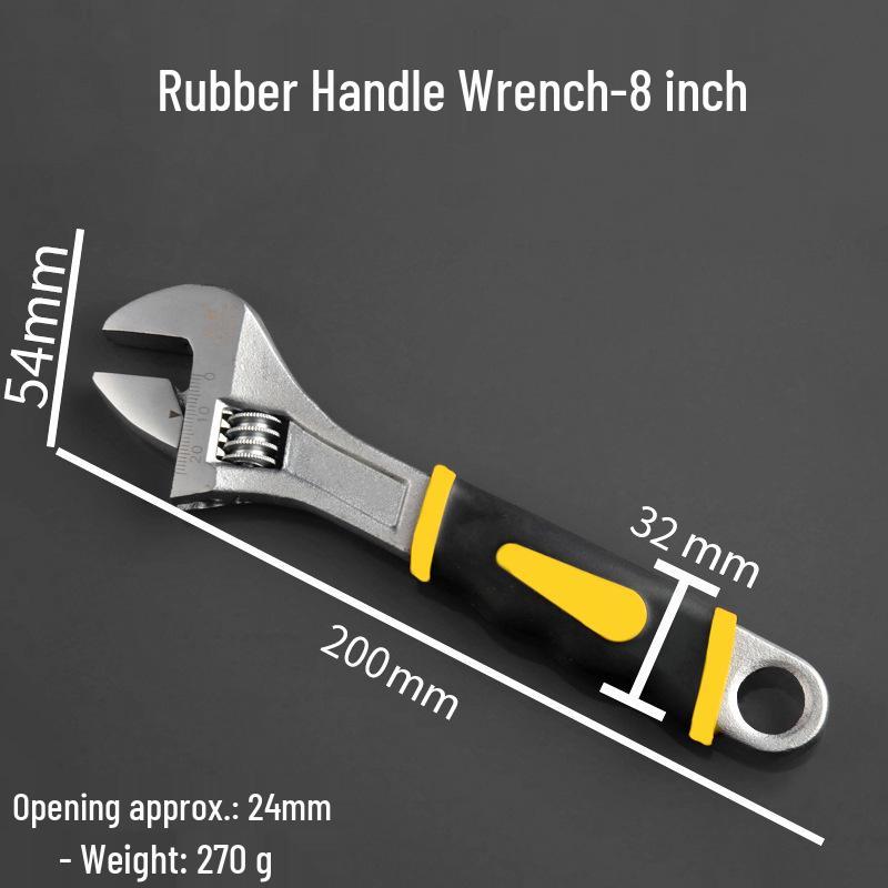 Multifunctional Insulated Mini Adjustable Jaw Wrench Set with Short Handle - Free Shipping
