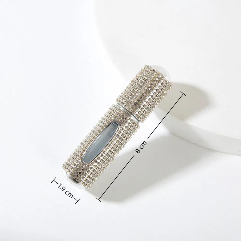 5 ml Mini Perfume Bottle Crystal Design Empty Pump Container Travel Refillable Bottle  Travel