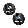2PCS Car Logo Carbon fiber Water Cup Pad Sticker Decoration For BMW X1 X2 X3 X5 X4 X6 X7 iX3 F20 F10 F07 E70 E46 E90 E92 E60 E39