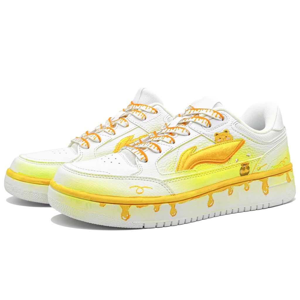 Li Ning Tianji Slip Resistant Abrasion Resistant Slip Resistant Abrasion Resistant Low top Skateboard Shoes Men's AGCU095-5(Team400-)
