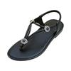 Summer women's flip toe casual herringbone fashionable rhinestone temperament beach sandals