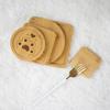 1PC Bamboo Tray Wood Saucer Flower Pot Tray Cup Pad Coaster Plate Kitchen Decorative Plate Creative Coaster Coffee Cup Mat