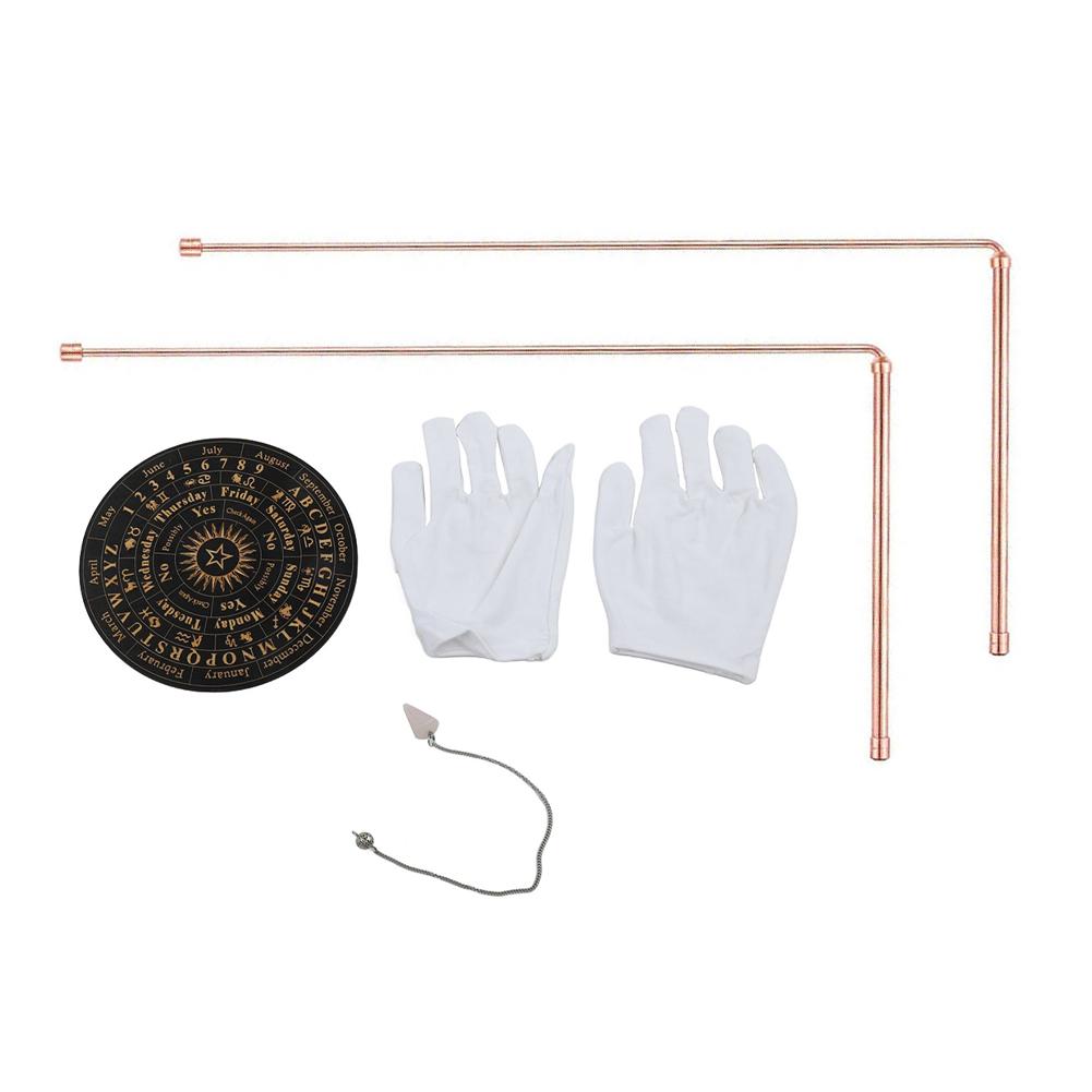 1set Metal Detector Rod 99.9% Copper Detector Rod Divining Dowsing Rods For Water Treasure Gold Finding Tools Paranormal Event