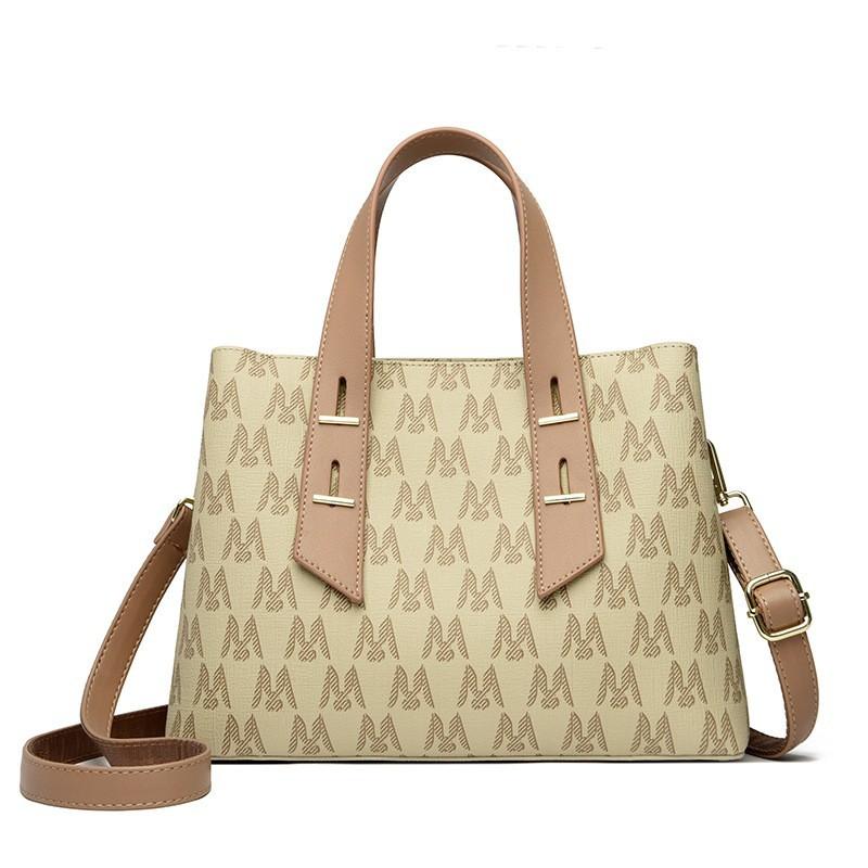 

Women s Handbag Versatile Premium Messenger Bag Stylish Large Capacity Shoulder Bag Simple Daily Commuter Handbag бежевый