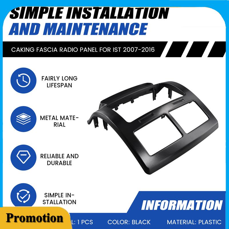 

Portable Fascia Radio Panel For Toyota IST 2007-2016,Urban Cruiser 2008-2014,For SCION XD 2007-2014 Facia Dash Kit Plate Bezel