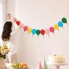 Colorful Party Decoration Kit with Bunting Banners for Birthday Wedding and Baby Shower Scene Setup