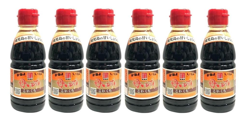 Kagoshima Sweet Soy Kaneyo Rich Soy Tabletop 200ml 6 Sauce, Mother's Sauce, Type, (200ml, Bottles)