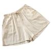 Women Sports Shorts Breathable Solid Color Elastic Waist A-line Loose Exercise Drawstring High Waist Women Shorts Female Clothes