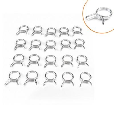 10Pcs/set 5mm-30mm Fuel Line Hose Tubing Spring Clips Clamps Assortment Kit Tube Spring Clips for Motorcycle Scooter ATV