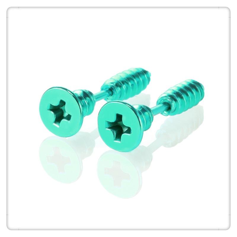 

Персонализированные антиаллергенные серьги-кресты с винтами для мужчин и женщин, серьги из нержавеющей стали с проколами