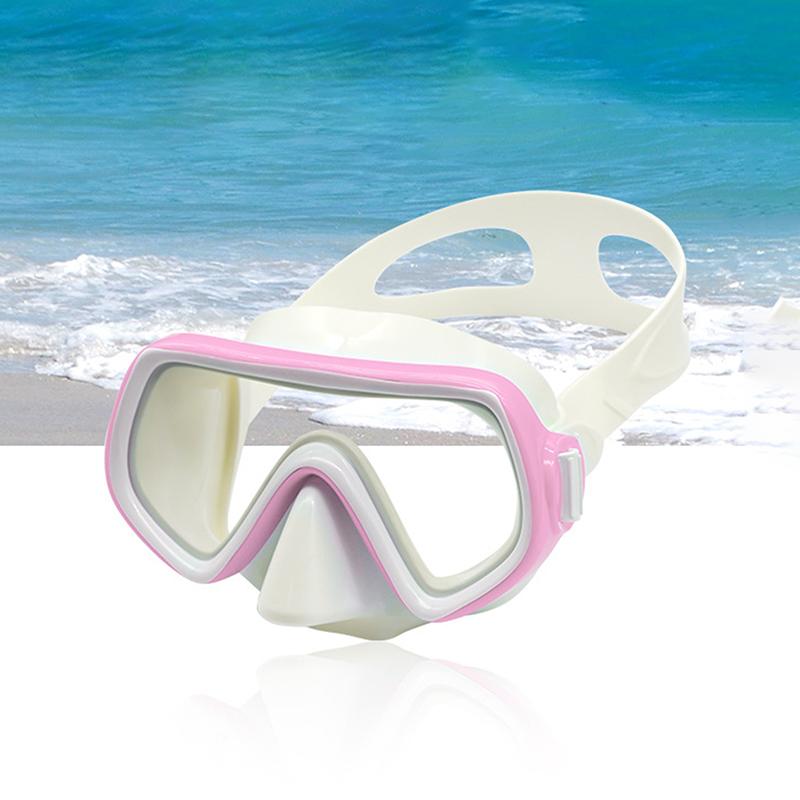 Dykmask Vattentäta Simglasögon Panoramiska HD För Vuxna Ungdomar Silikonkjol Anti-Dimm Med Nästäcke Simutrustning