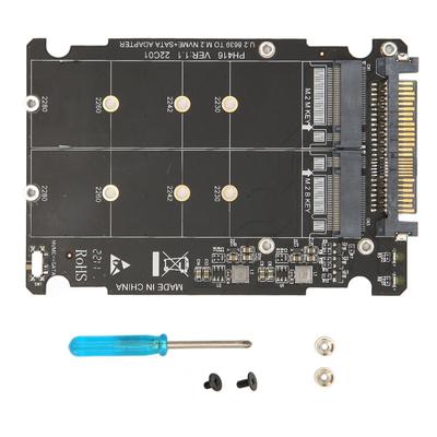 Adaptador NVME U.2 para Combo NGFF M.2 SATA PCIe SSD 40Gbps Operação Estável Adaptador SSD SFF8639 para