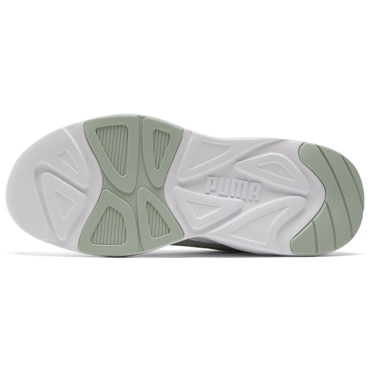 Puma 90S Runner Cushioning Sports Fabric Synthetic Leather Low-Top Running Shoes Unisex Running Shoes White Gray Green 373017-21