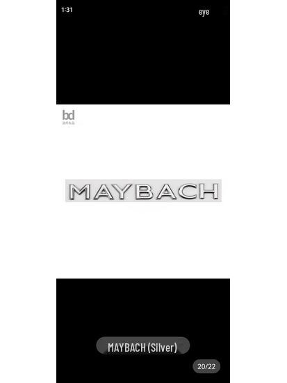 Mercedes-Maybach Autoemblem Schriftzug für S480 S580 S680 GLS480 GLS600 V12