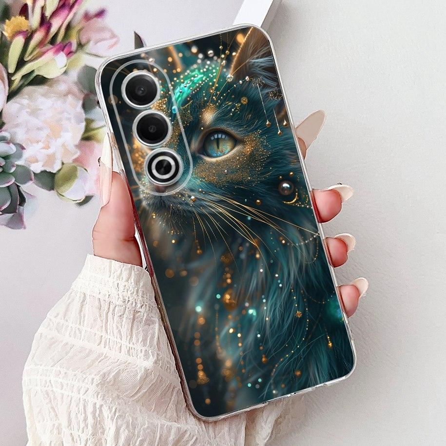 For OPPO K12x A80 Case 2024 New Fashion Love Heart Soft Silicone Back Cover For OPPO A3 Pro 5G CPH2639 A 80 K 12x CPH2667 Bumper