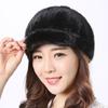 Real Mink Fur Hat Winter Women Keep Warm Genuine Mink Fur Hats Natural Quality Female Fashion Mink Fur Cap Lady Outdoor Cap