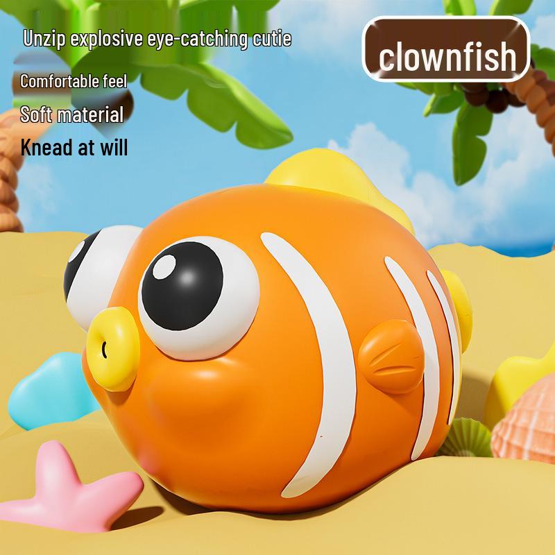 Douyin Trendy Le Ge Stress-Relief Pop-Out Eye Cartoon Squeeze Toy