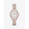 Mini Lauryn Pavé Two-Tone Watch MK3979