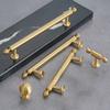 Solid Brass Furniture Handles Antique Bronze Finish Drawer Knobs Retro Cabinet Pulls  For Drawers