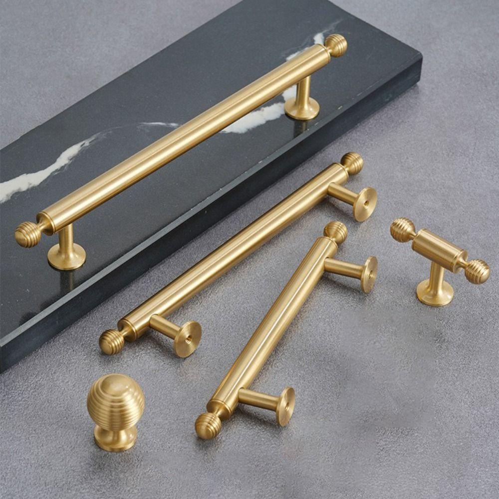 Solid Brass Furniture Handles Antique Bronze Finish Drawer Knobs Retro Cabinet Pulls For Drawers