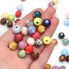 20pcs 10mm Colorful Ceramic Beads Round Porcelain Beads Loose Spacer Beads For Jewelry Making DIY Necklace Bracelets Accessories