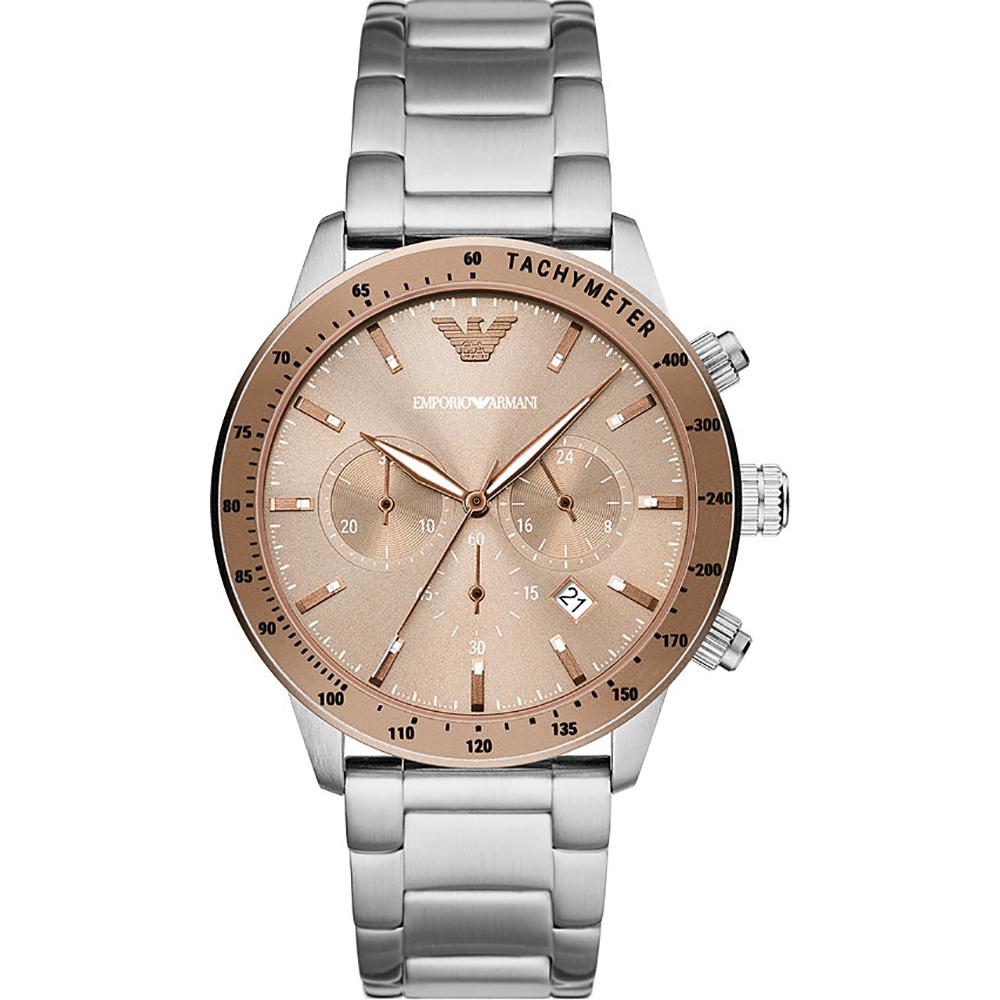 

Emporio Armani Mario Rose gold Stainless steel Men s Quartz Chronograph Watch AR11352 розового золота