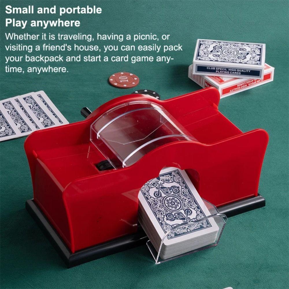 Easy-To-Use Poker Card Shuffler Anti-Cheat Mechanism Card Shuffler Mixer  Family Party Games
