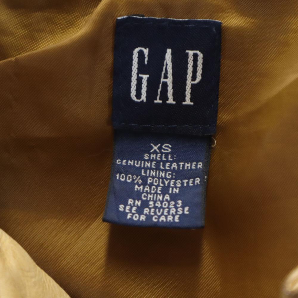 Gap Куртка дальнобойщика из старой коровьей кожи XS бежевая Женская Б/у