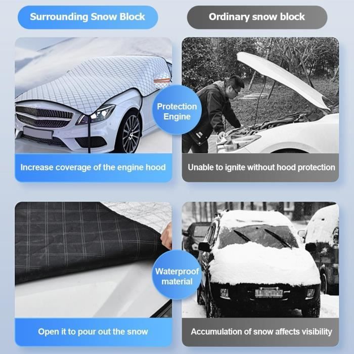 Windshield Cover - Universal - Reflective UV Protection - Anti Frost - 223x245 Cm