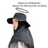 Fashion Wide Brim Shawl Fisherman Hat Breathable Bow Hiking Bucket Hat Sunscreen Elastic Mountaineering Cap Camping