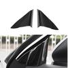 Cover Trim A Pillar Front Triangle Wood Grain Black For Toyota Camry 2018-
