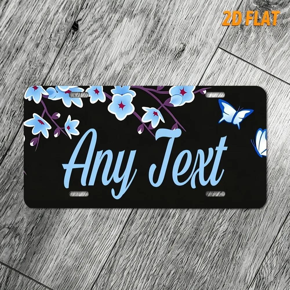 Personalized Plant-Themed 2D Flat Plaque Custom Text 30x15cm Home Garden Decor