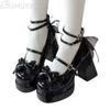 Bow Women Heeled Sandals Platform Mary Jane Shoes Woman Summer 2025 Trend Lolita Elegant Dress Chunky Pumps Zapatillas De Mujer