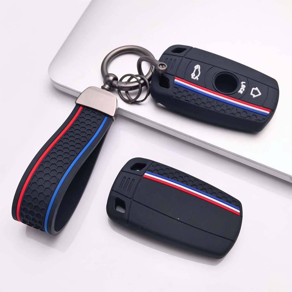 Key Cover for X7 bmw with Keychain Anti-Scratch Guard Shockproof Protection Soft Grip Texture Responsive Button Touch Dust Resistant Cover