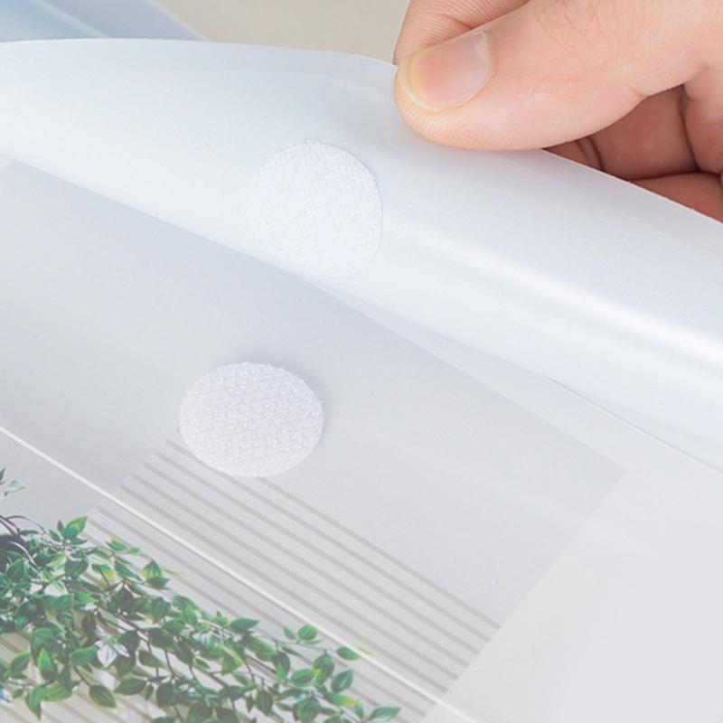 4/6/8Pcs 11 Holes Punched Pocket Water Resistant Letter Size Document Wallet with Clear Label Window for Office School