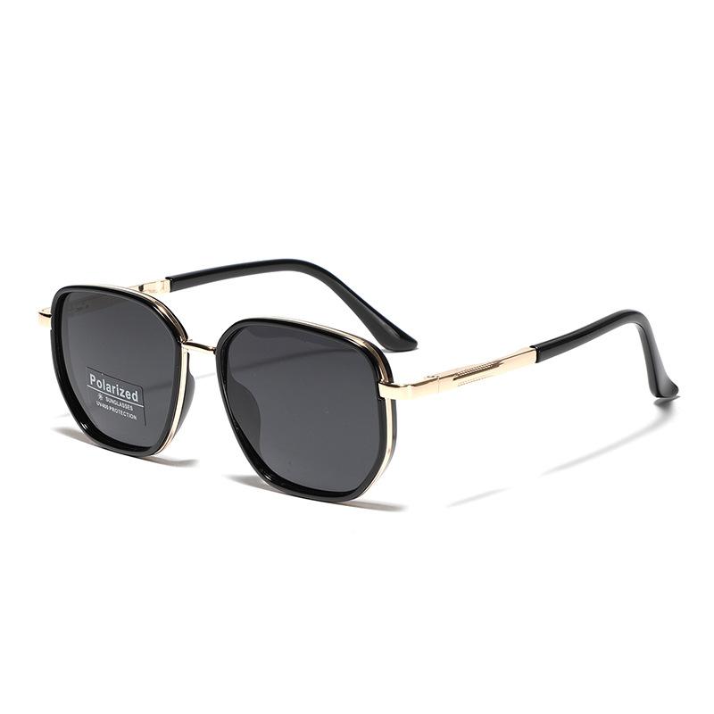Glasses Square Polygon Men'S Sun Polarizing Glasses Wind Sunglasses Women'S