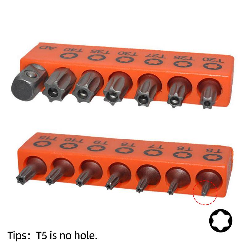 25mm Torx șurubelniță biți set Tamper Door securitate burghiu biți 1/4 "șurubelniță hexagonală cheie cu clichet mâner reparare scule de mână