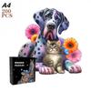 Brain Teaser 3D Wooden Puzzle Ideal for Adult Children Rainbow Fantasy Infant Dragons Animal Irregular Christmas Present Boxs Playthings